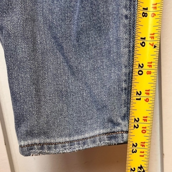 American Eagle Women Jeans Size 4 Extra Short Distressed Mom Straight Distressed - Picture 9 of 11